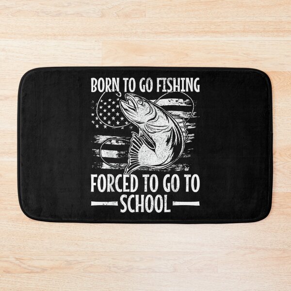 Item preview, Born to Go Fishing forced to go to school funny fishing boy designed and sold by CameronTheBro.