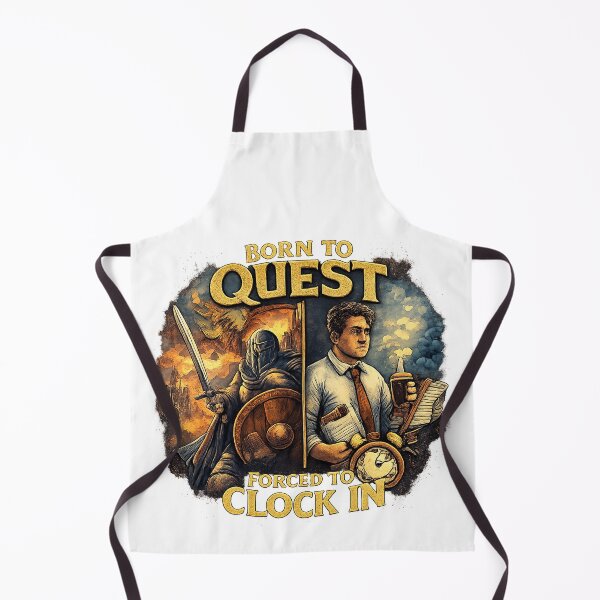 Item preview, Born to Quest, Forced to Clock In designed and sold by MKProjekty.