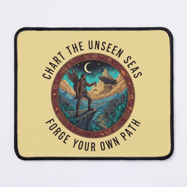 Item preview, Chart the Unseen Seas – Fantasy Explorer Emblem designed and sold by Dogandesighn.