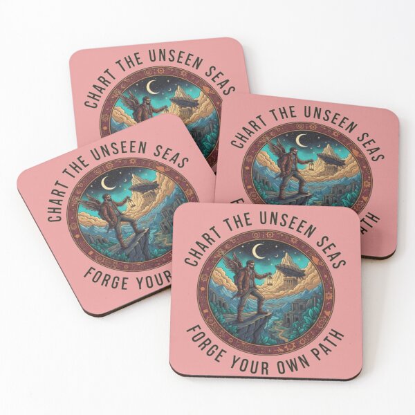 Item preview, Chart the Unseen Seas – Fantasy Explorer Emblem designed and sold by Dogandesighn.