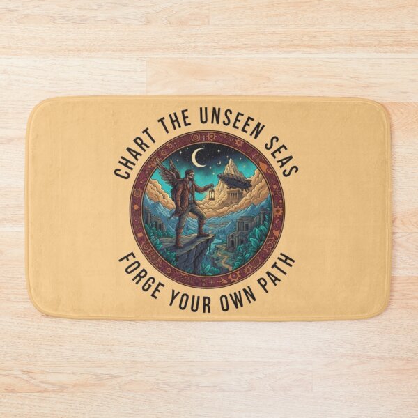 Item preview, Chart the Unseen Seas – Fantasy Explorer Emblem designed and sold by Dogandesighn.