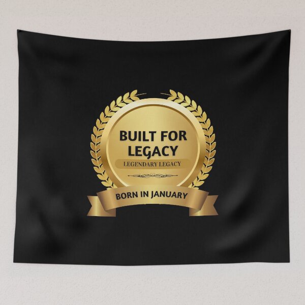 Item preview,  Born in January – Legendary Legacy Emblem designed and sold by rebuZZ-Apparels-The Minimalistic Buzz.