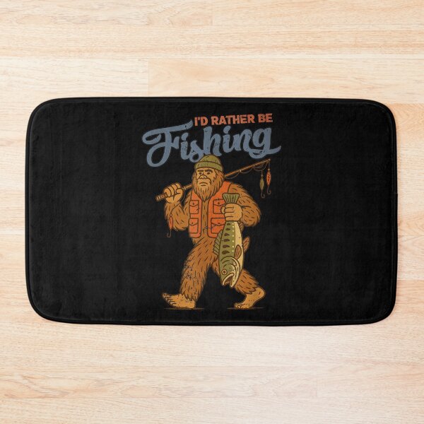 Item preview, I'd Rather Be Fishing Bigfoot Sasquatch Funny designed and sold by CameronTheBro.
