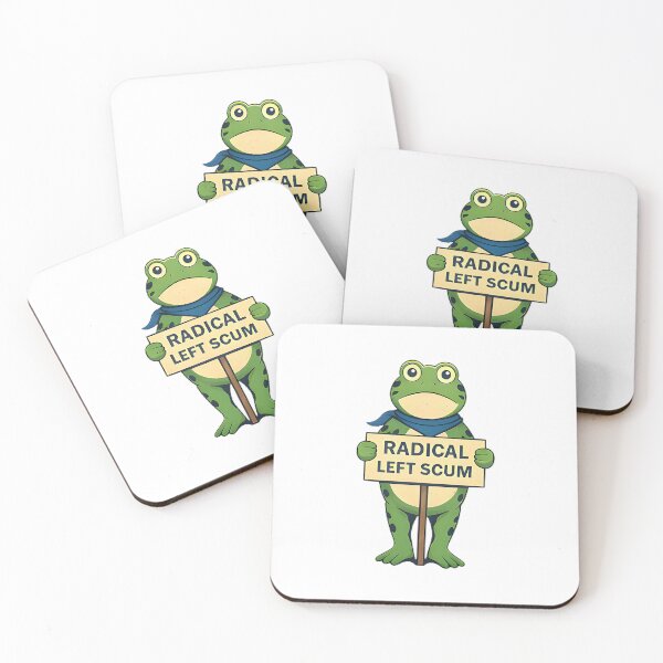 Item preview, Radical Left Scum Frog Protest Sign designed and sold by Han1986.