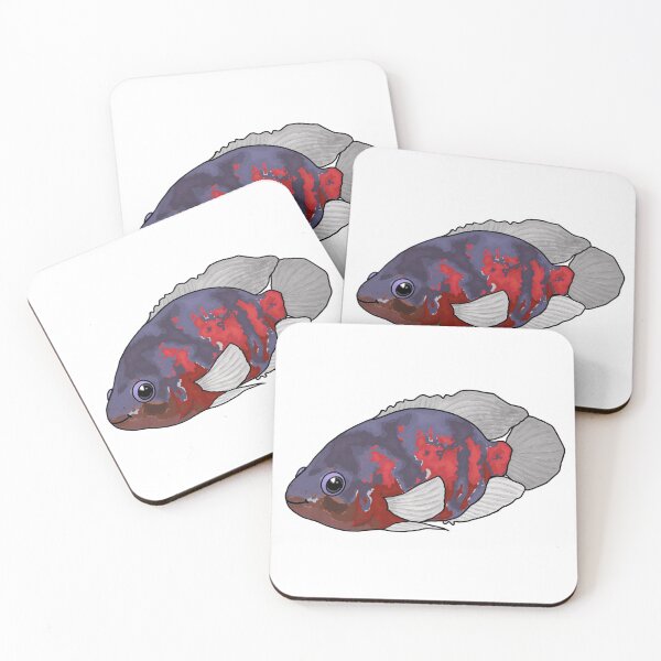 Item preview, Cute Oscar fish designed and sold by Hattie's Aquariums.