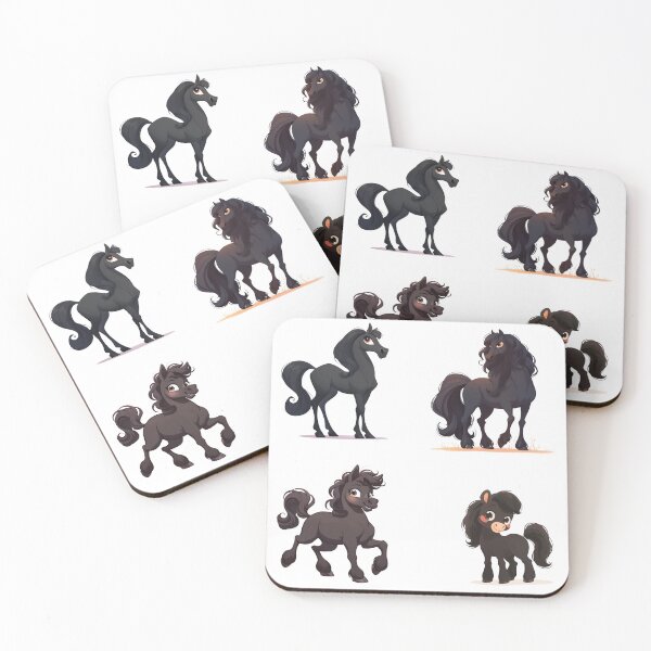 Item preview, Animated black horses pack designed and sold by MendaciousMina.