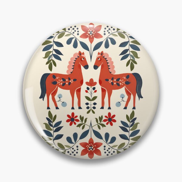 Item preview, Swedish Dala Horses, Floral Horses designed and sold by xiao xuans.