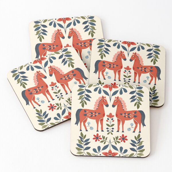 Item preview, Swedish Dala Horses, Floral Horses designed and sold by xiao xuans.