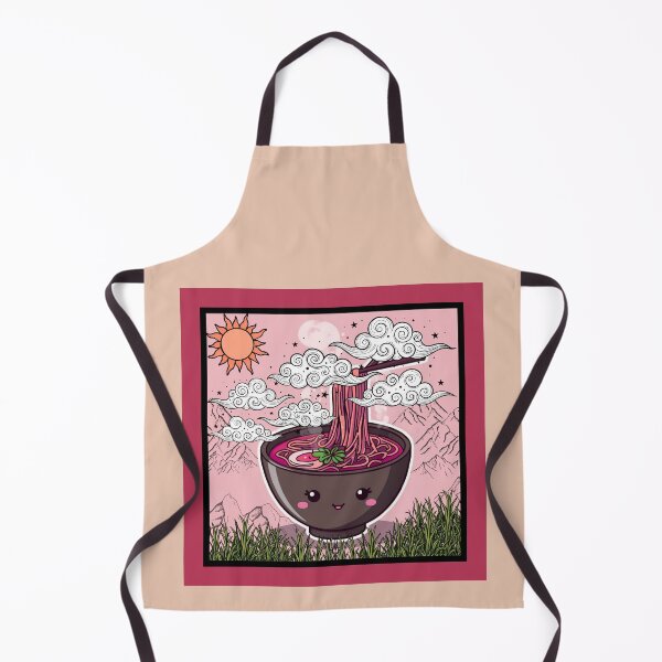 Item preview, Kawaii Ramen Bowl in Mountainous Nature Scene designed and sold by DizzyButterfly.