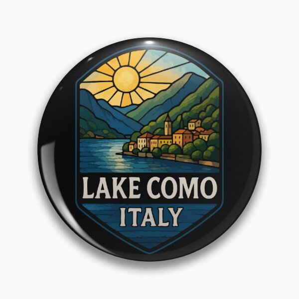 Item preview, Lake Como Italy Stained Glass designed and sold by TomFrontierArt.