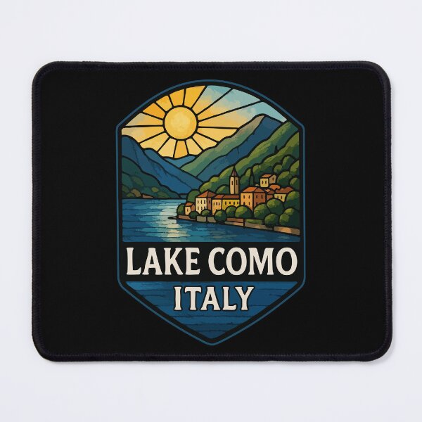 Item preview, Lake Como Italy Stained Glass designed and sold by TomFrontierArt.