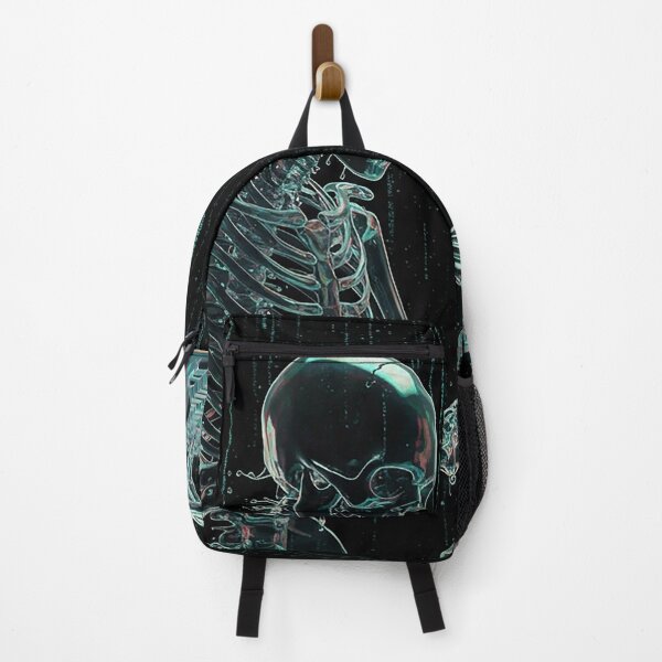 Item preview, Cyber Skeleton Hacker – Digital Matrix Skull Tech Art designed and sold by Articooler.