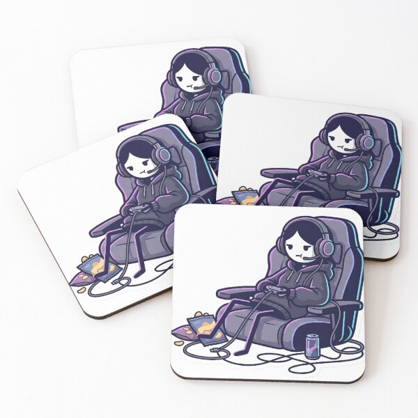 Item preview, Cozy Gamer Girl Aesthetic Gothic Stick Figure Streamer Vibe Late Night Gaming designed and sold by StickyGuys.