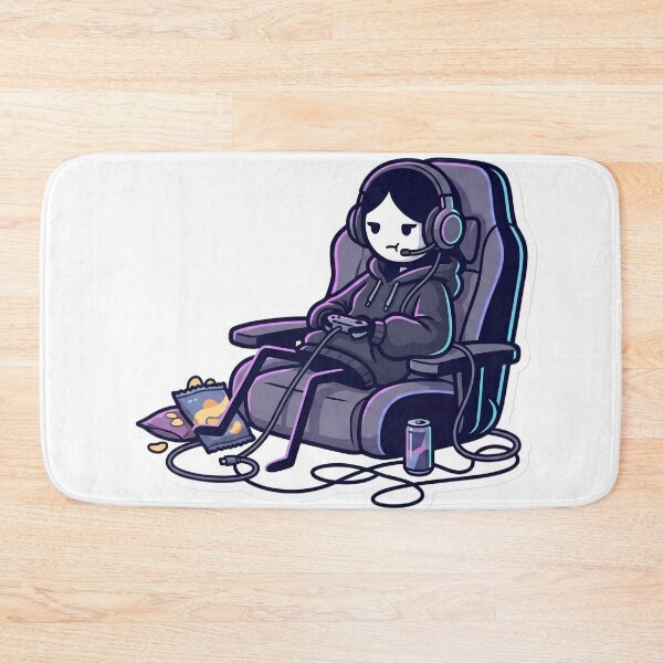 Item preview, Cozy Gamer Girl Aesthetic Gothic Stick Figure Streamer Vibe Late Night Gaming designed and sold by StickyGuys.