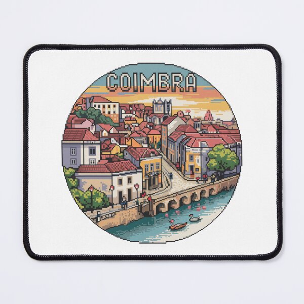 Item preview, Coimbra Portugal Pixel Art Streets - Retro 8-Bit Portuguese Cityscape designed and sold by CircinusStore.