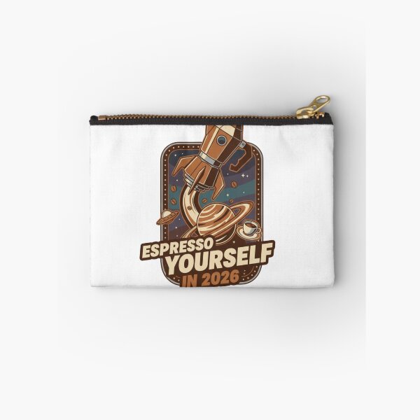 Item preview, Espresso Yourself in 2026 – Coffee Rocket Space Pun Design designed and sold by RonBear-Designs.