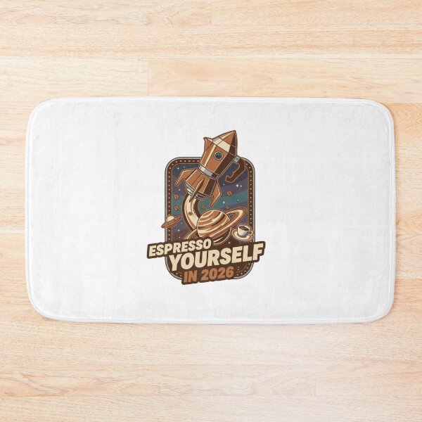 Item preview, Espresso Yourself in 2026 – Coffee Rocket Space Pun Design designed and sold by RonBear-Designs.