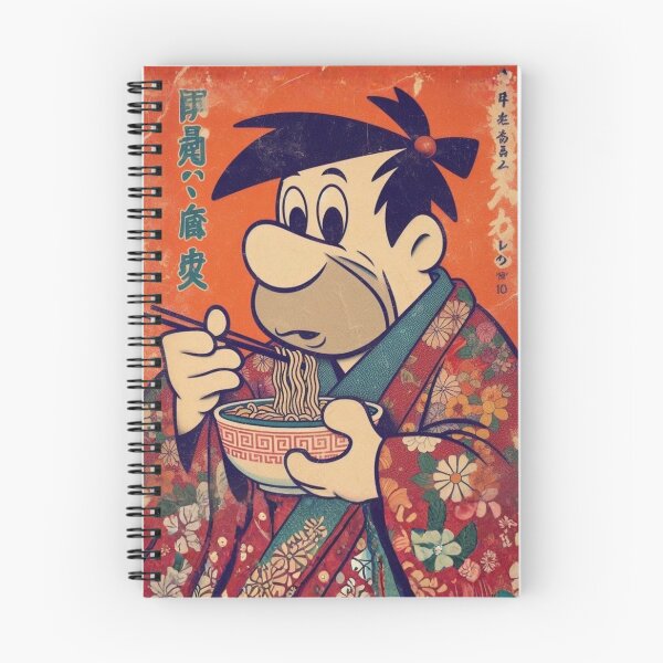 Item preview, YABBA-DABBA-UMAMI: Fred's Prehistoric Ramen Rampage in Neo-Japanorama designed and sold by Print Fiction.
