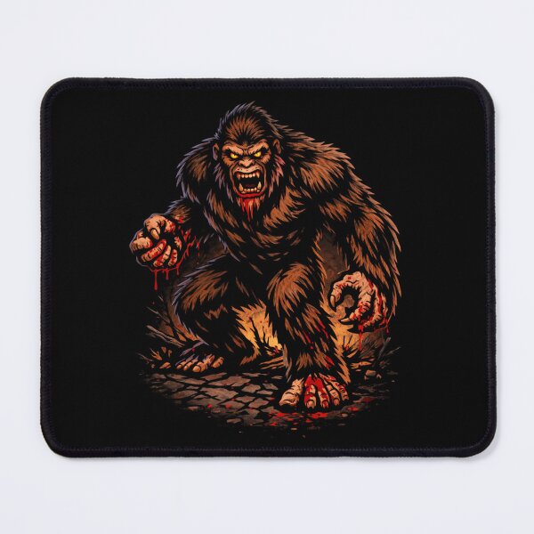 Item preview, Murderous Bigfoot Cryptid Horror Design designed and sold by Altered Array, LLC.