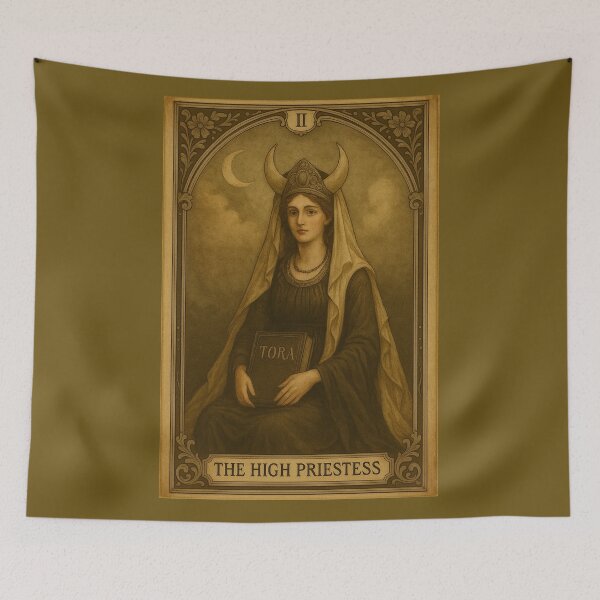 Item preview,   The High Priestess Tarot Card Vintage Art designed and sold by freackly.