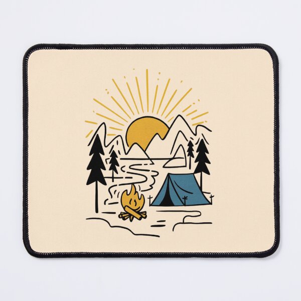 Item preview, Minimal Camping Sunrise Design designed and sold by Oniyasha.