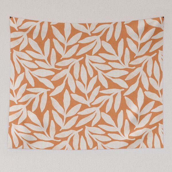 Item preview, Textured boho botanical branch silhouette - Burnt orange designed and sold by Illustrated by Nat.