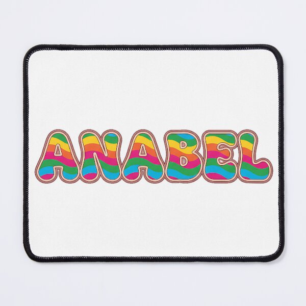 Item preview, ❤️ Anabel Personalized Name Wavy Retro Shirt, Coffee Mug, Sticker Gift designed and sold by HelixPedia.