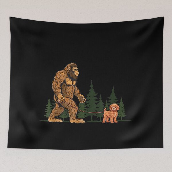 Item preview, Funny Cavapoo Bigfoot Dog Walking Design for Mom Dad Kids designed and sold by SALI MANI.