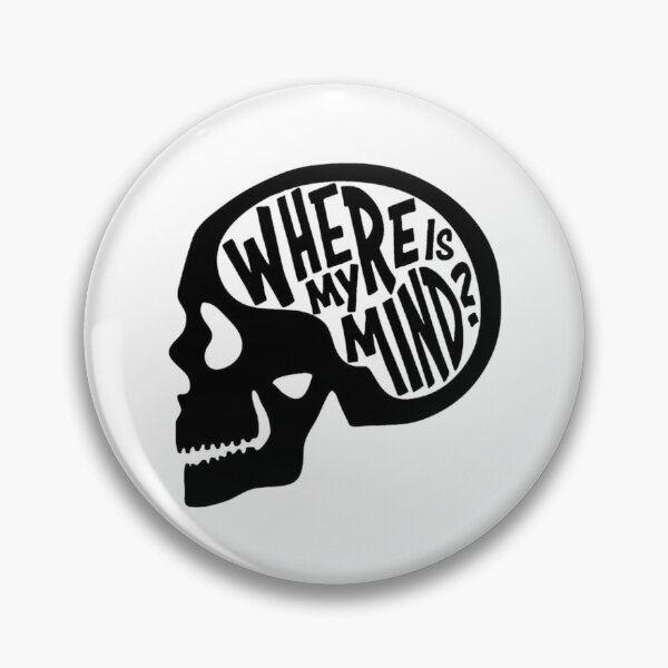 Item preview, Skull Where Is My Mind Quote designed and sold by Oniyasha.