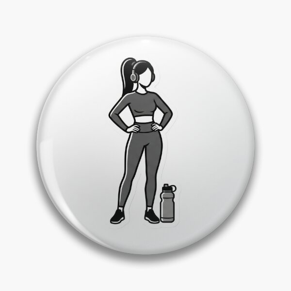 Item preview, Athleisure Aesthetic Stick Figure Gym Girl Pilates Wellness Vibe Cute Workout Fashion designed and sold by StickyGuys.
