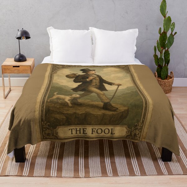 Item preview,  The Fool Tarot Card Vintage Art designed and sold by freackly.
