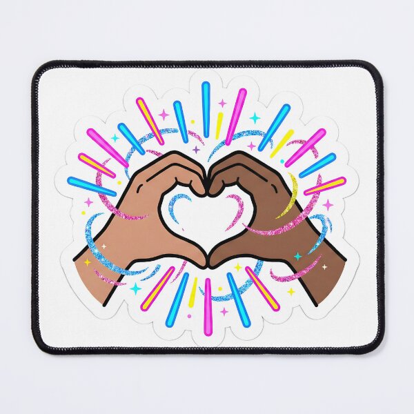 Item preview, Happy Stims Only - Sparkly Heart Hands Positivity Art designed and sold by MukuMint.