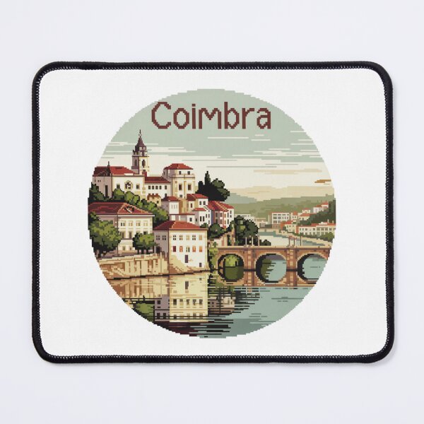 Item preview, Coimbra Portugal Pixel Art Streets - Retro 8-Bit Portuguese Cityscape designed and sold by CircinusStore.