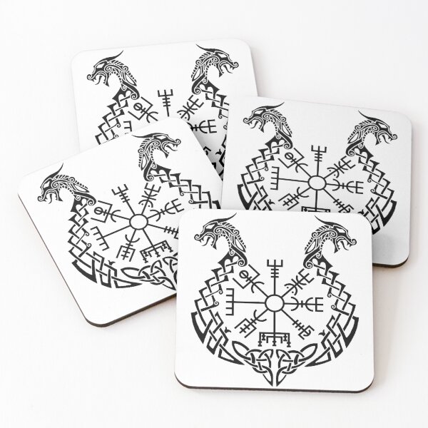 Item preview, Black dragons and Viking compass designed and sold by Lagueny.