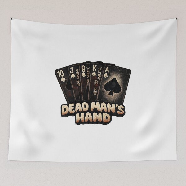 Item preview, Dead Man’s Hand – Dark Badass Poker Bubble Style designed and sold by Gletschie.