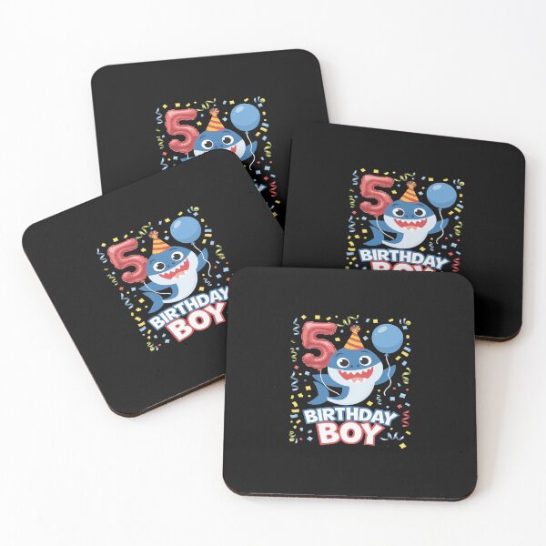 Item preview, Kids Shark 5th Birthday Boy  designed and sold by SyntaxClaw.