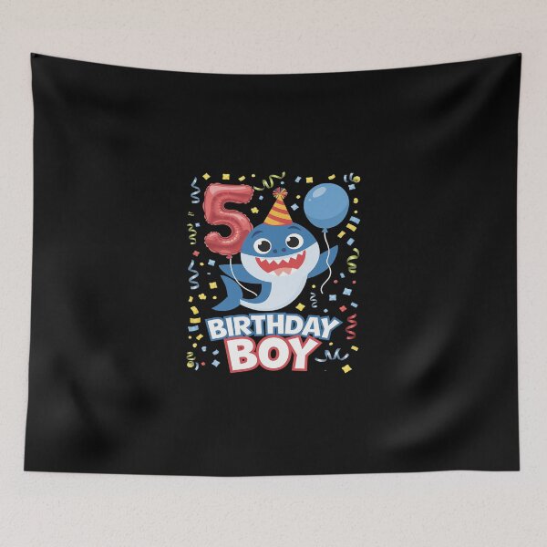 Item preview, Kids Shark 5th Birthday Boy  designed and sold by SyntaxClaw.
