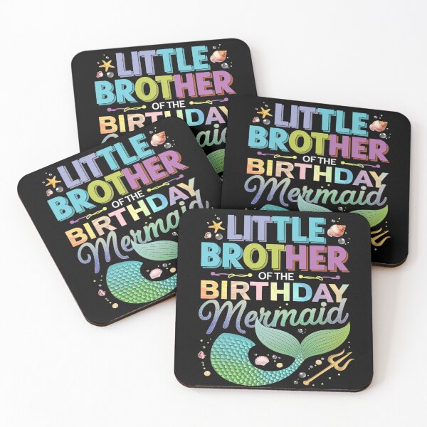 Item preview, Little Brother of the Birthday Mermaid Family Matching  designed and sold by FadeOfThrone.