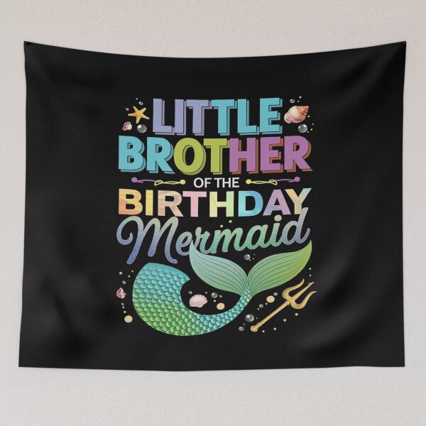 Item preview, Little Brother of the Birthday Mermaid Family Matching  designed and sold by FadeOfThrone.