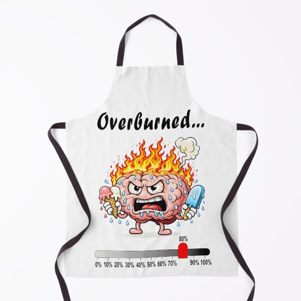Item preview, Melting Brain Burnout – Angry Overheated Mind Cartoon designed and sold by OlizaPrint.