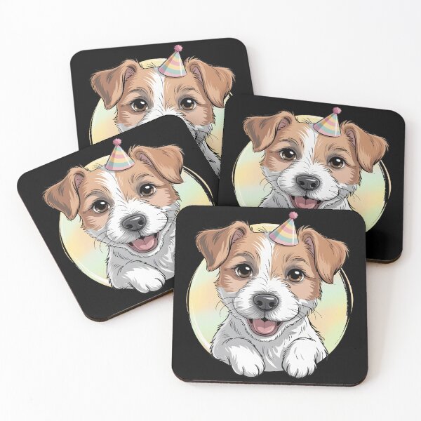 Item preview, Sweet Jack Russell Dog Birthday Painterly Art designed and sold by lalasine.story.