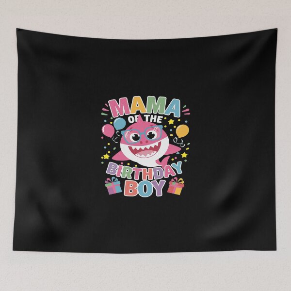 Item preview, Mama of the Birthday Boy Family Matching Party Shark  designed and sold by SyntaxClaw.