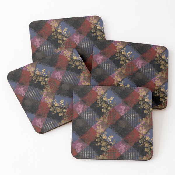 Item preview, Abstract Grunge Patchwork Pattern designed and sold by bubblegoth.