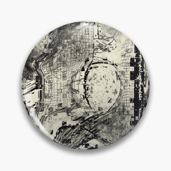 Item preview, Pixelated black marries digital white designed and sold by Art Rendez-vous.