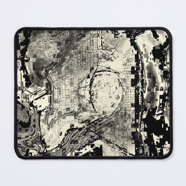 Item preview, Pixelated black marries digital white designed and sold by Art Rendez-vous.