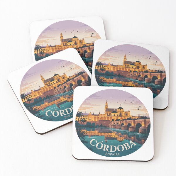 Item preview, Cordoba Spain Vintage - Retro Mezquita & Roman Bridge designed and sold by CircinusStore.