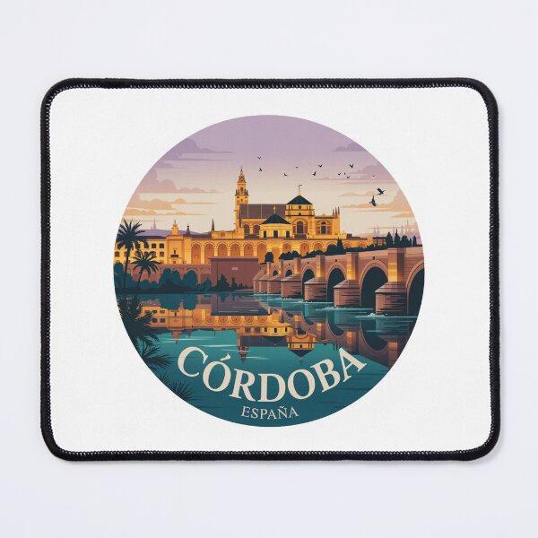 Item preview, Cordoba Spain Vintage - Retro Mezquita & Roman Bridge designed and sold by CircinusStore.