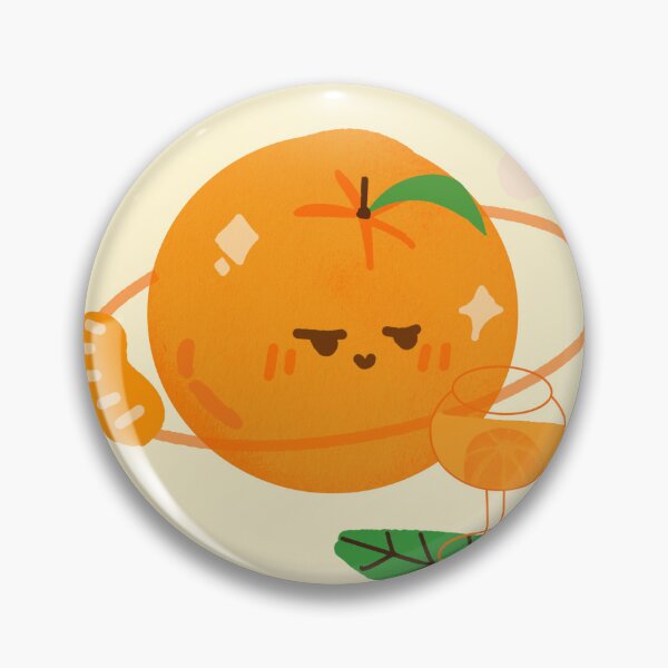 Item preview, Orange planet illustration designed and sold by ones-artstudio.