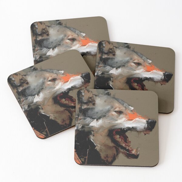 Item preview, Abstract Wolf Portrait designed and sold by lautir.
