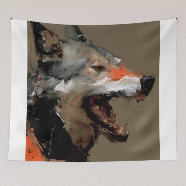 Item preview, Abstract Wolf Portrait designed and sold by lautir.